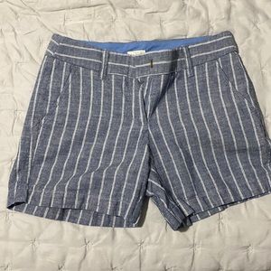 J crew pin strip shorts. Style F1215